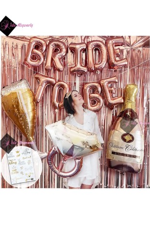 Bkmc Bride To Be Bekarlığa Veda Partisi Balon Süsleme Rose Gold